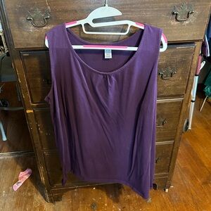 Chic Purple Sleeveless Tank Top